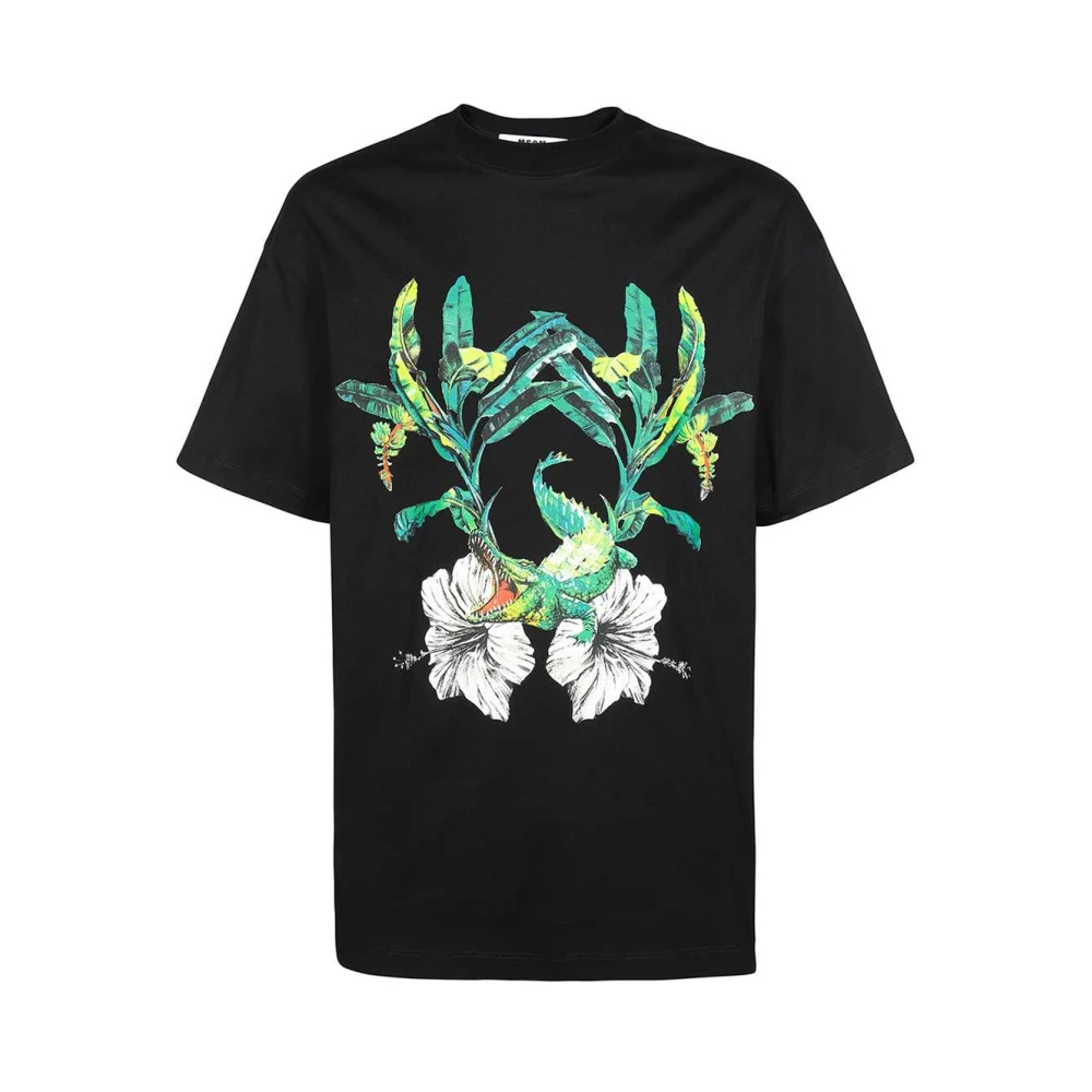 Msgm - Tops > T-Shirts - Black - Msgm - Modalova