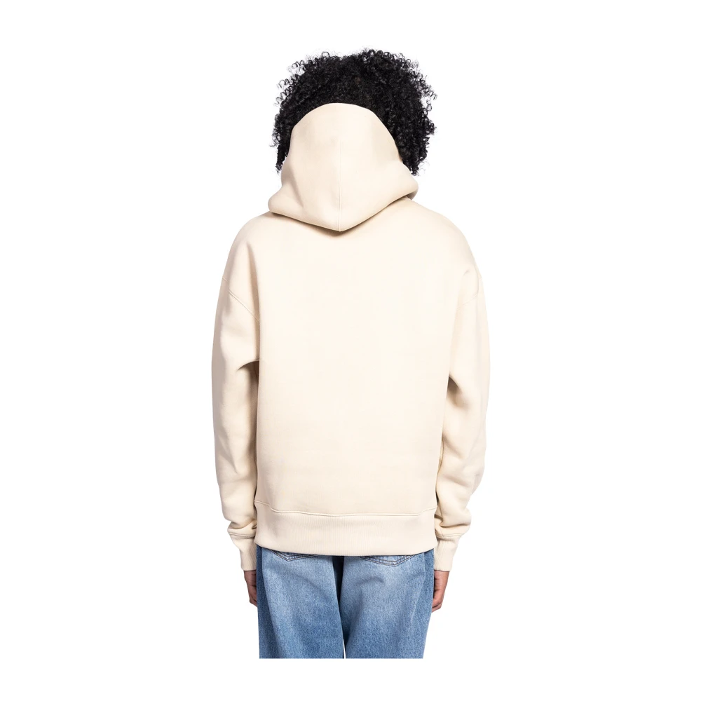 Ami Paris Geëmbosseerde hoodie in gemberkleur Beige Heren