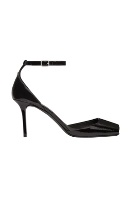 Peep Toe Vinyl Pumps