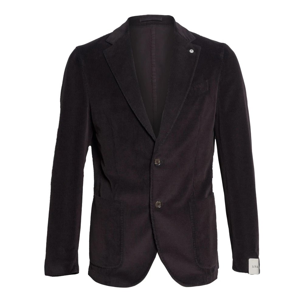 L.b.m. 1911 Men's Purple Blazers, Xl, Single-Breasted Two-Button Jacket