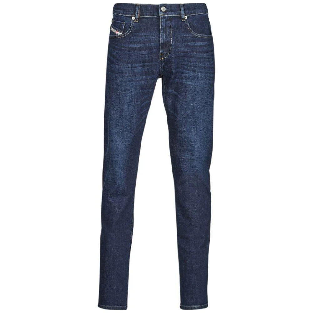 Diesel Slim-Fit Donkerblauwe Katoenen Jeans Blue Heren