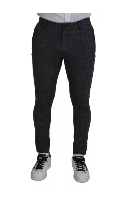 Chevron Viscose Skinny Pants