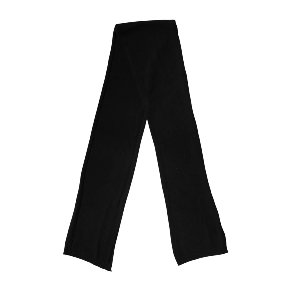 Dolce & Gabbana Homme Noir Accessoires, Taille: One Size Écharpe Châle Enveloppante En Laine Tricotée