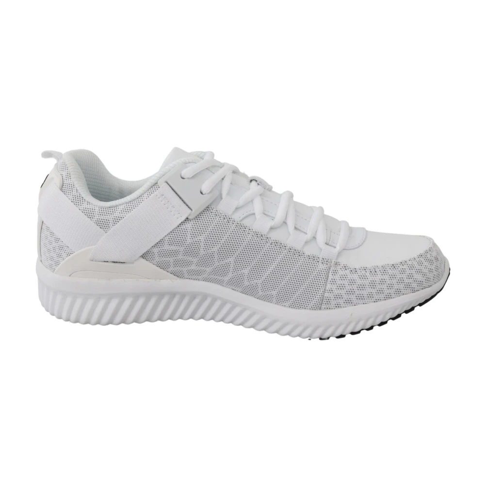 Plein Sport Men's White Running Shoes, 7 Uk, Low Top Trainers Stylish Model