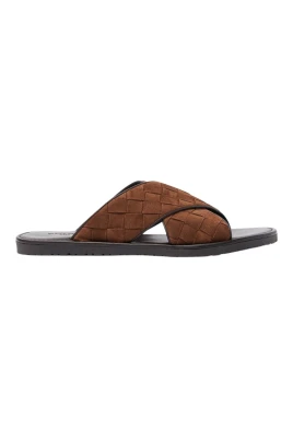 Ettore Brown Suede Woven