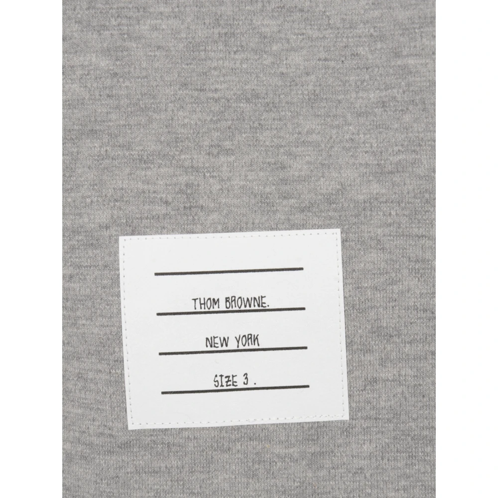 Thom Browne Korte Mouw Rugby Tee met Streep Gray Heren