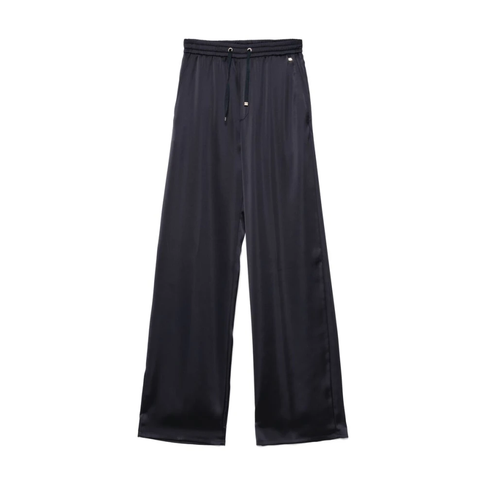 Herno Wijde broek Blue Dames