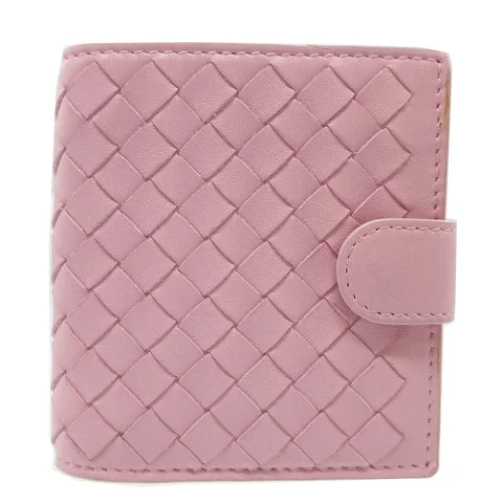 Bottega Veneta Vintage Pre-owned Leather wallets Pink Dames