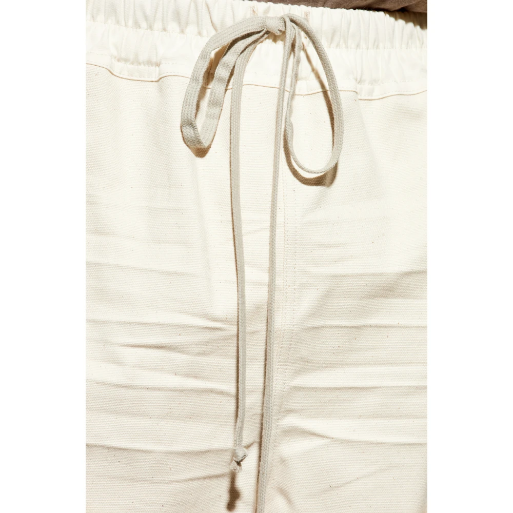 Rick Owens Cotton Canvas Boxershorts Beige Heren