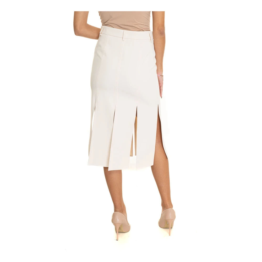 Liu Jo Rok met splitzoom en logotong Beige Dames