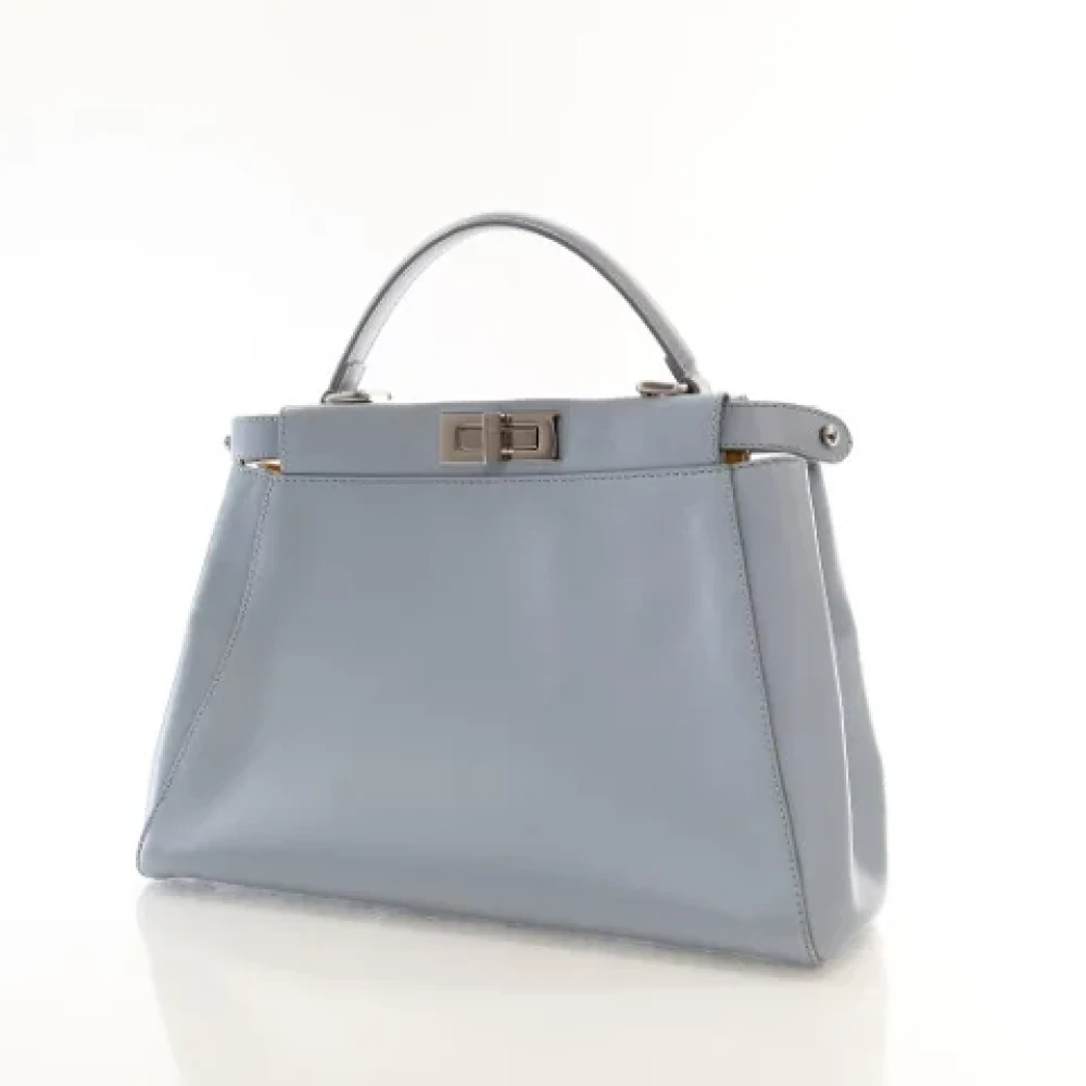 Fendi Vintage Pre-owned Leather fendi-bags Blue Dames