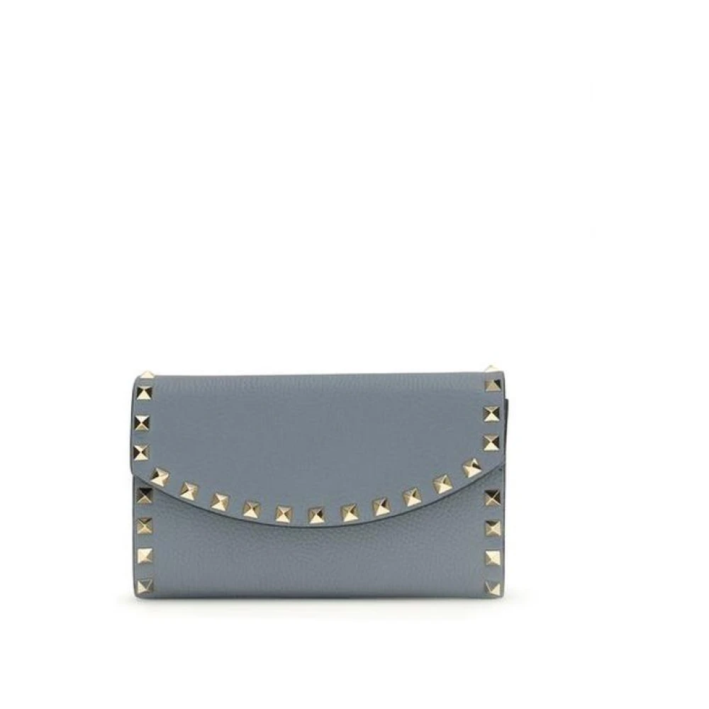 Valentino Garavani Blue Calf Leather Bos Taurus Wallet - Image 2