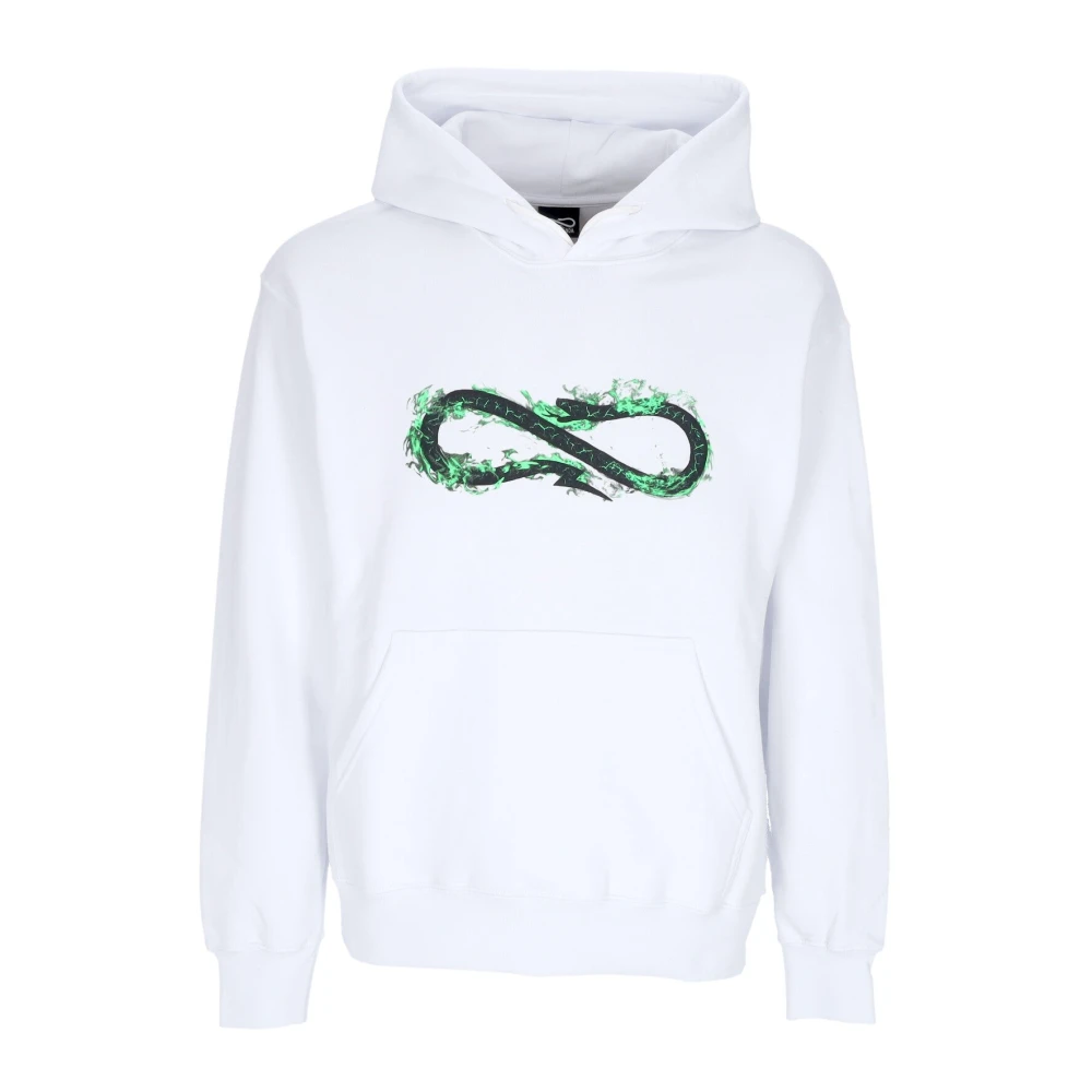 Propaganda Fire Logo Hoodie Wit White Heren