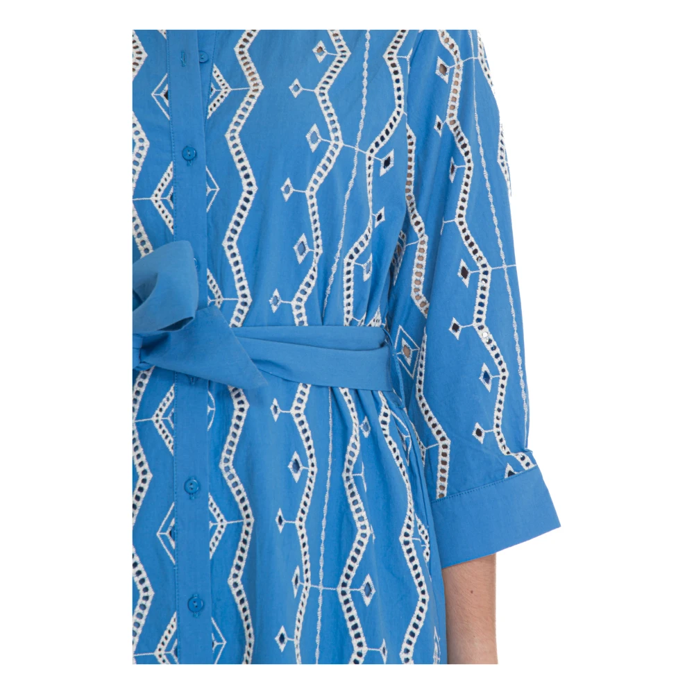 Suncoo Open-Work Chemisier Jurk met Afneembare Onderjurk Multicolor Dames