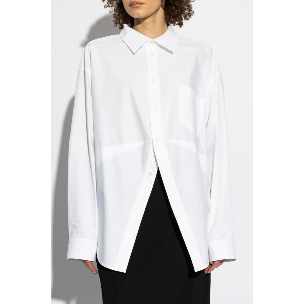 Balenciaga Overhemd met zak White Dames
