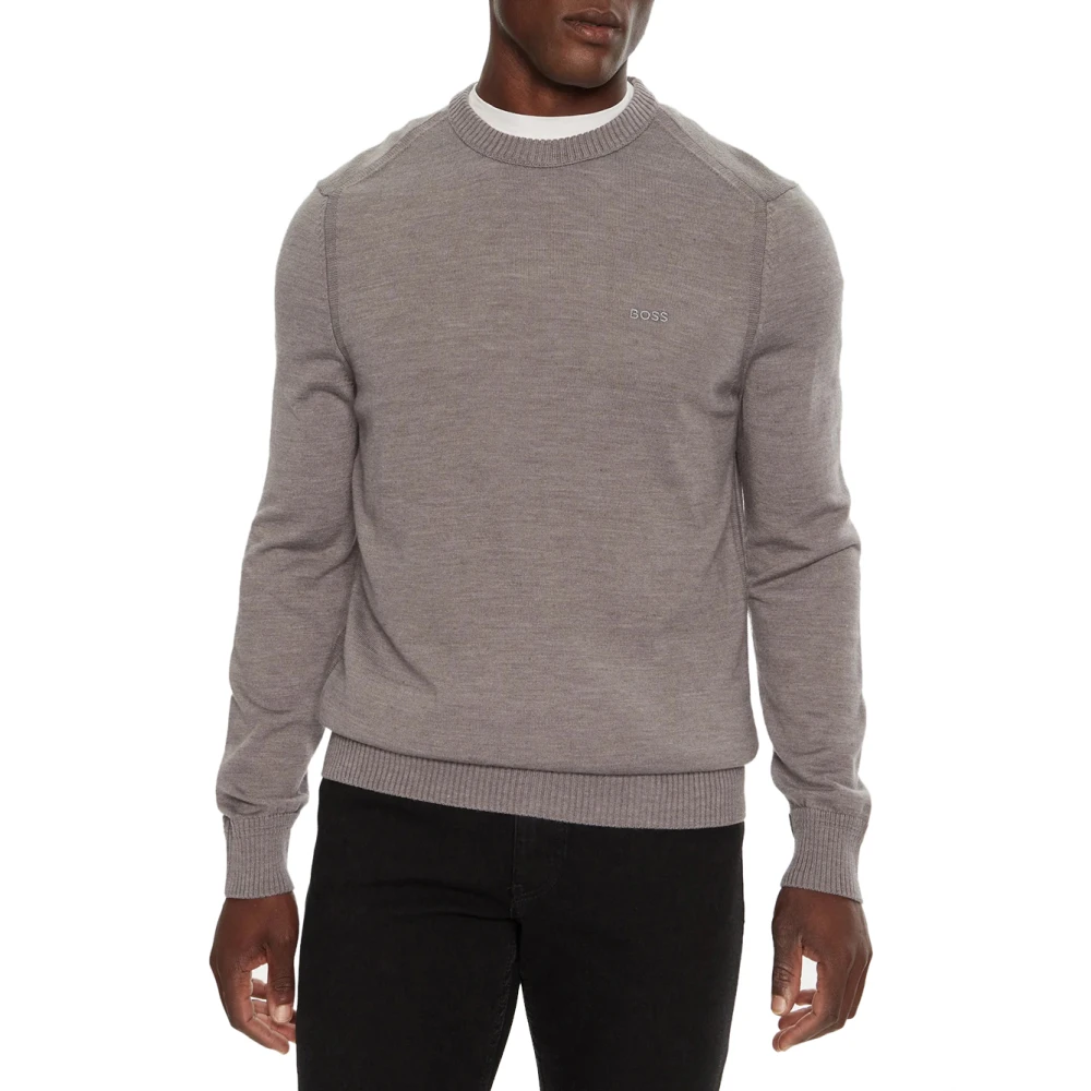 Hugo Boss Heren Avac_C Sweater in Grijs Gray Heren