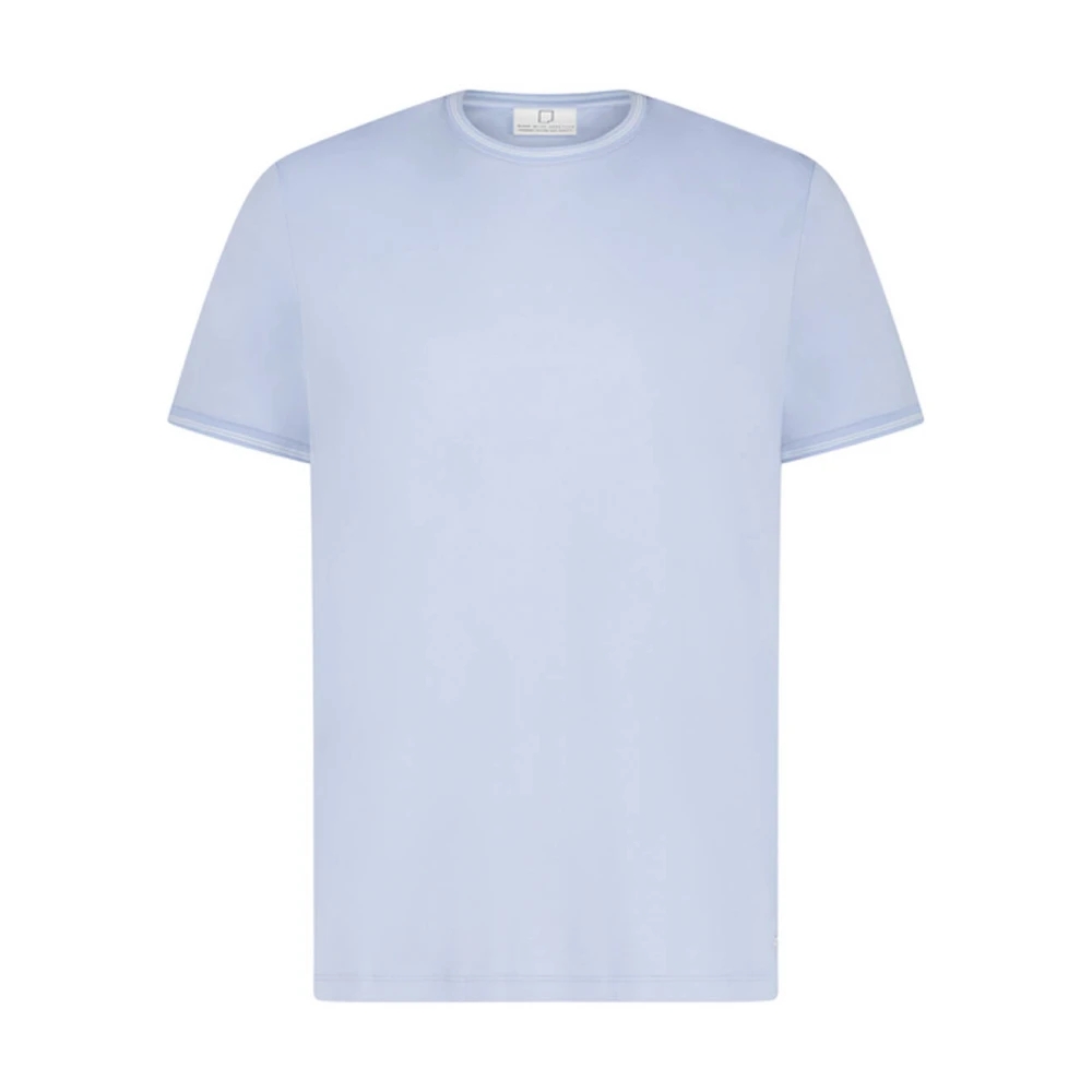Born With Appetite Dubbel gemerceriseerd T-shirt met korte mouwen Blue Heren