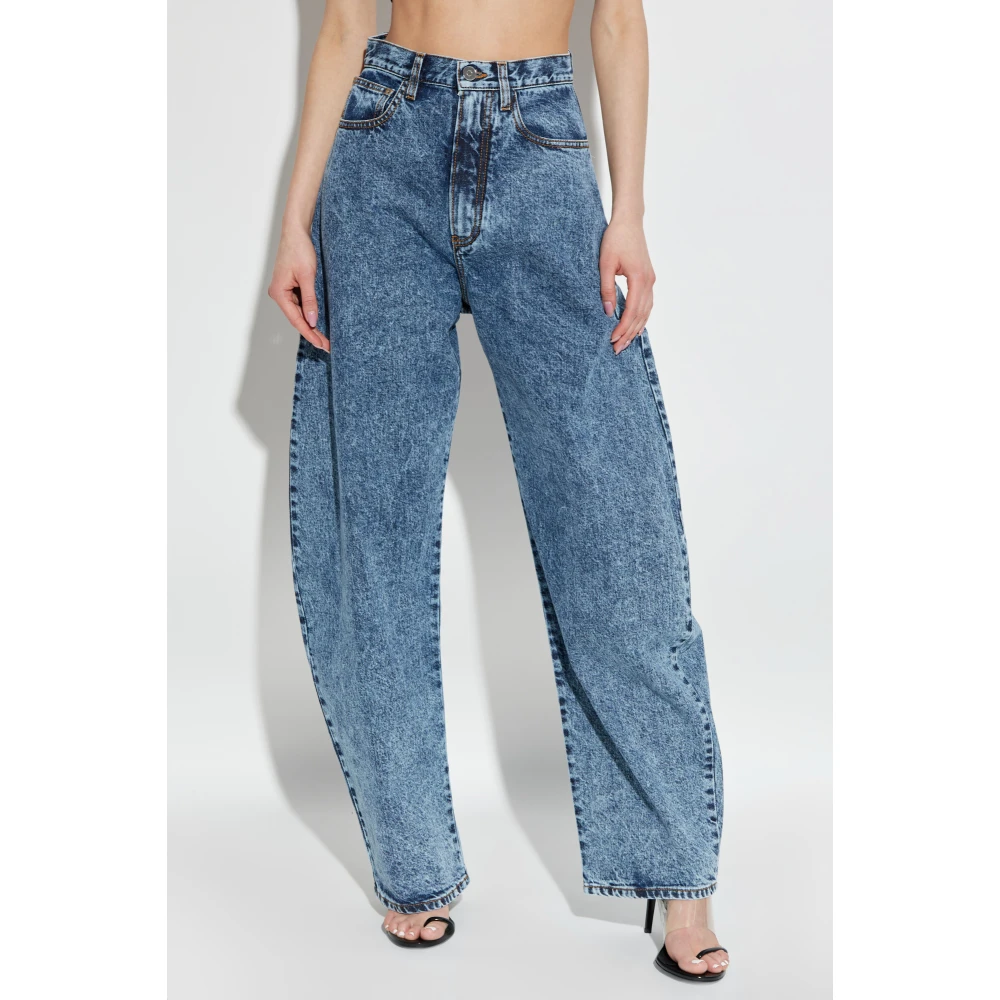 Alaïa Gestreepte jeans Blue Dames