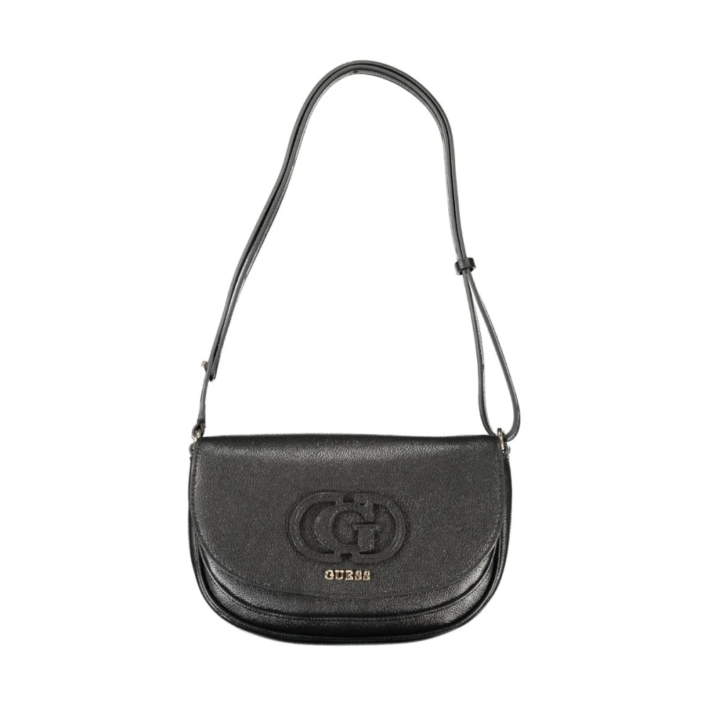 Guess Women's Black Shoulder Bags, One Size, Polyethylene Handbag