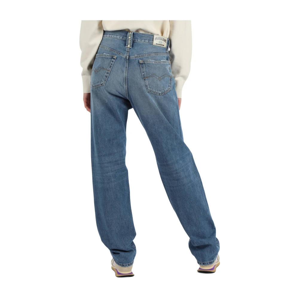 Replay Straight Fit Jeans Vijf Zakken W9Z1 Blue Dames