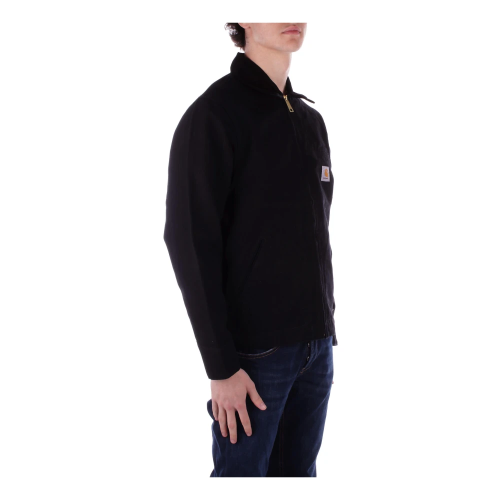 Carhartt WIP Voor Logo Ritsjas Biologisch Katoen Black Heren