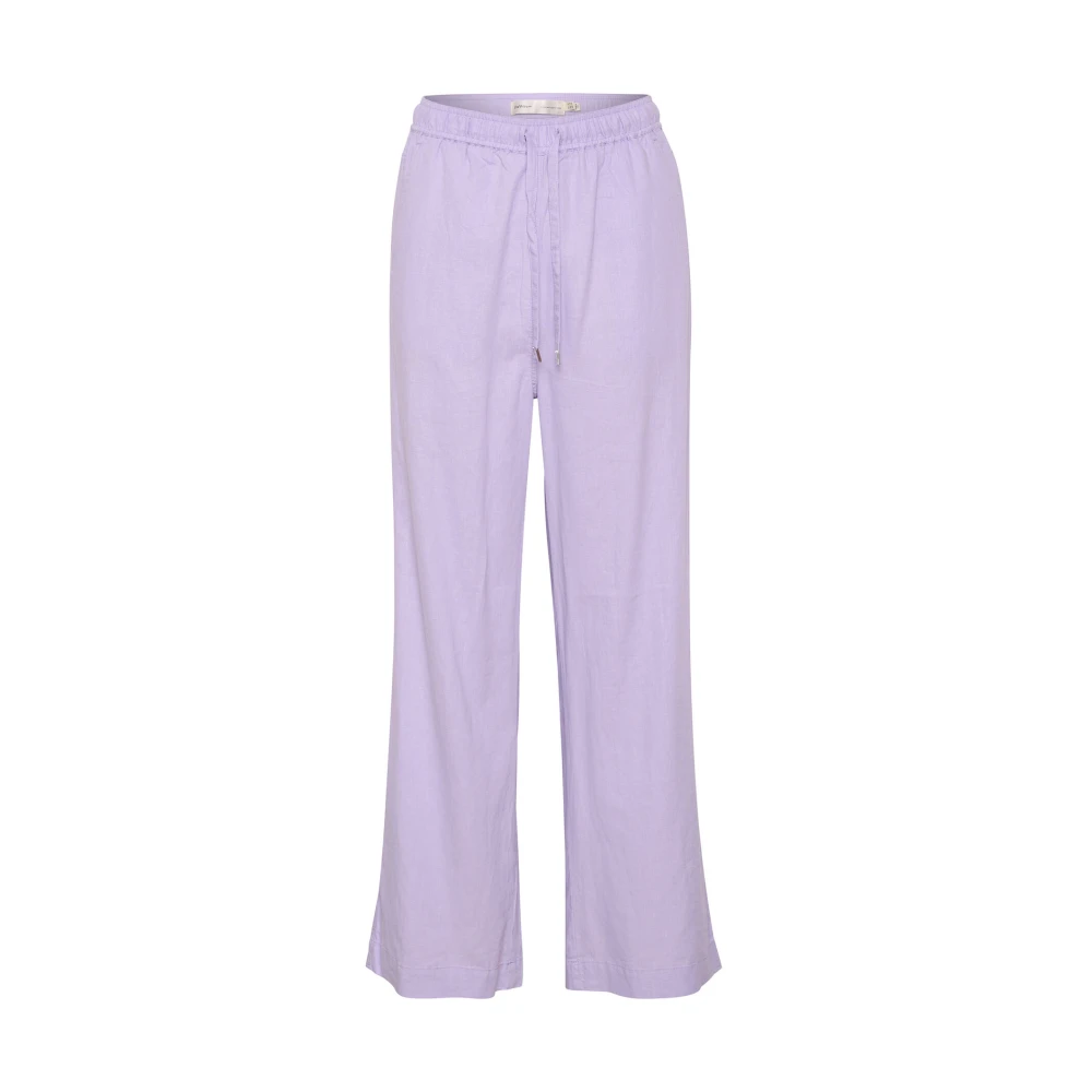 InWear Lavendel Wijde Pijp Broek Purple Dames