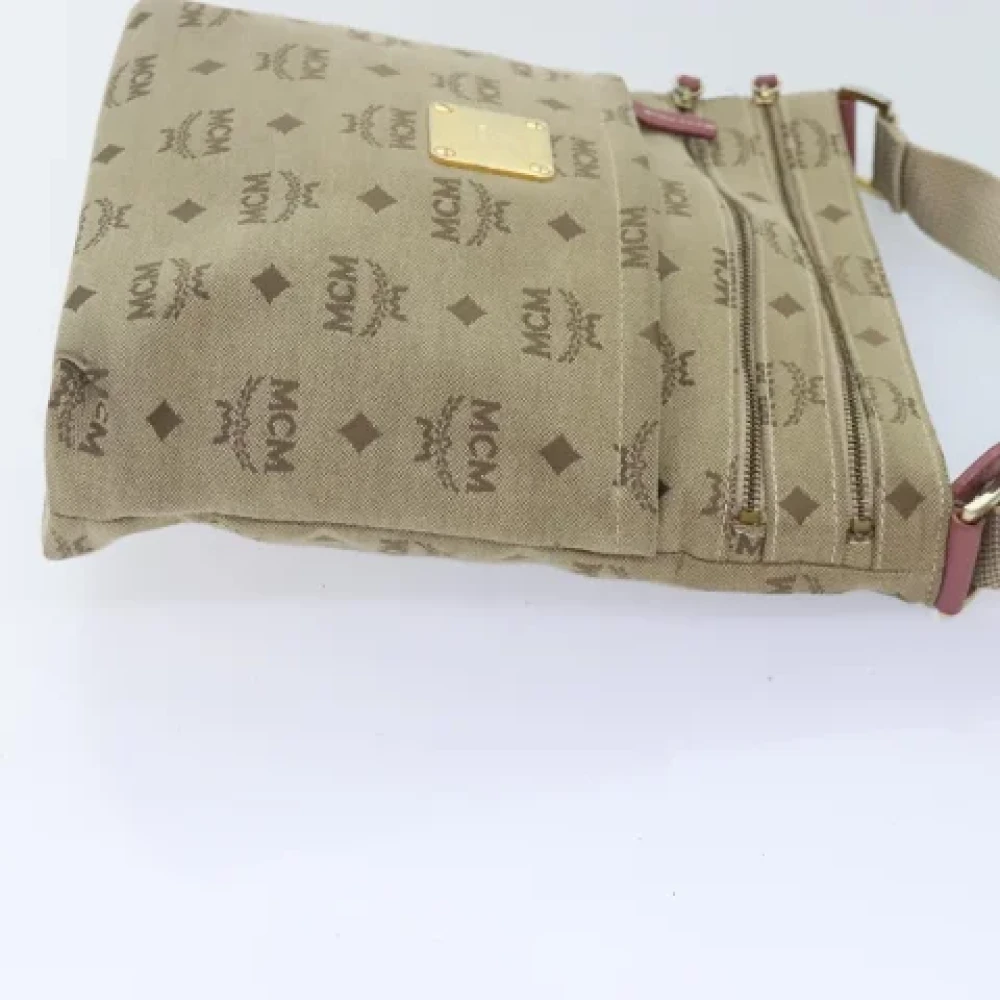 MCM Pre-owned Canvas shoulder-bags Beige Dames