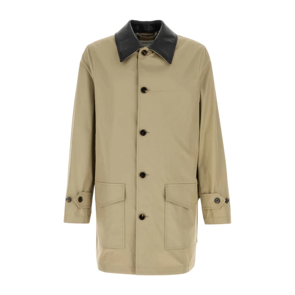 Burberry Herren Beige Mäntel, Lgröße: