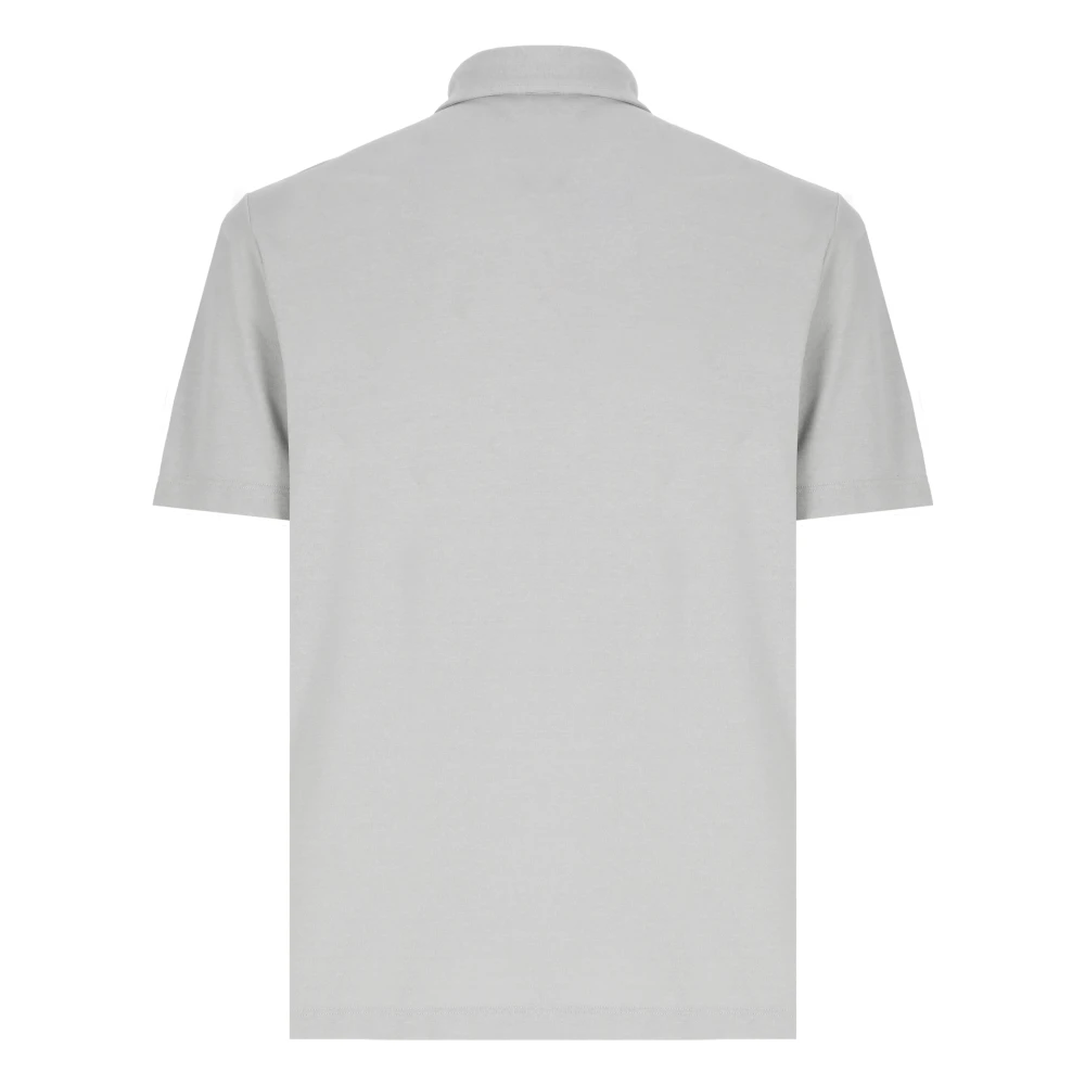 Zanone Grijze Katoenen Poloshirt voor Mannen Gray Heren