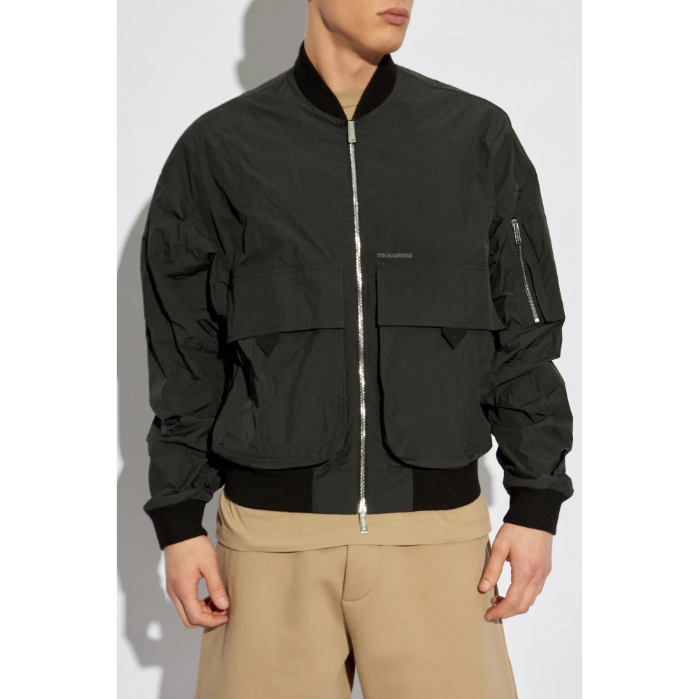 Dsquared2 Jas met logo Black Heren