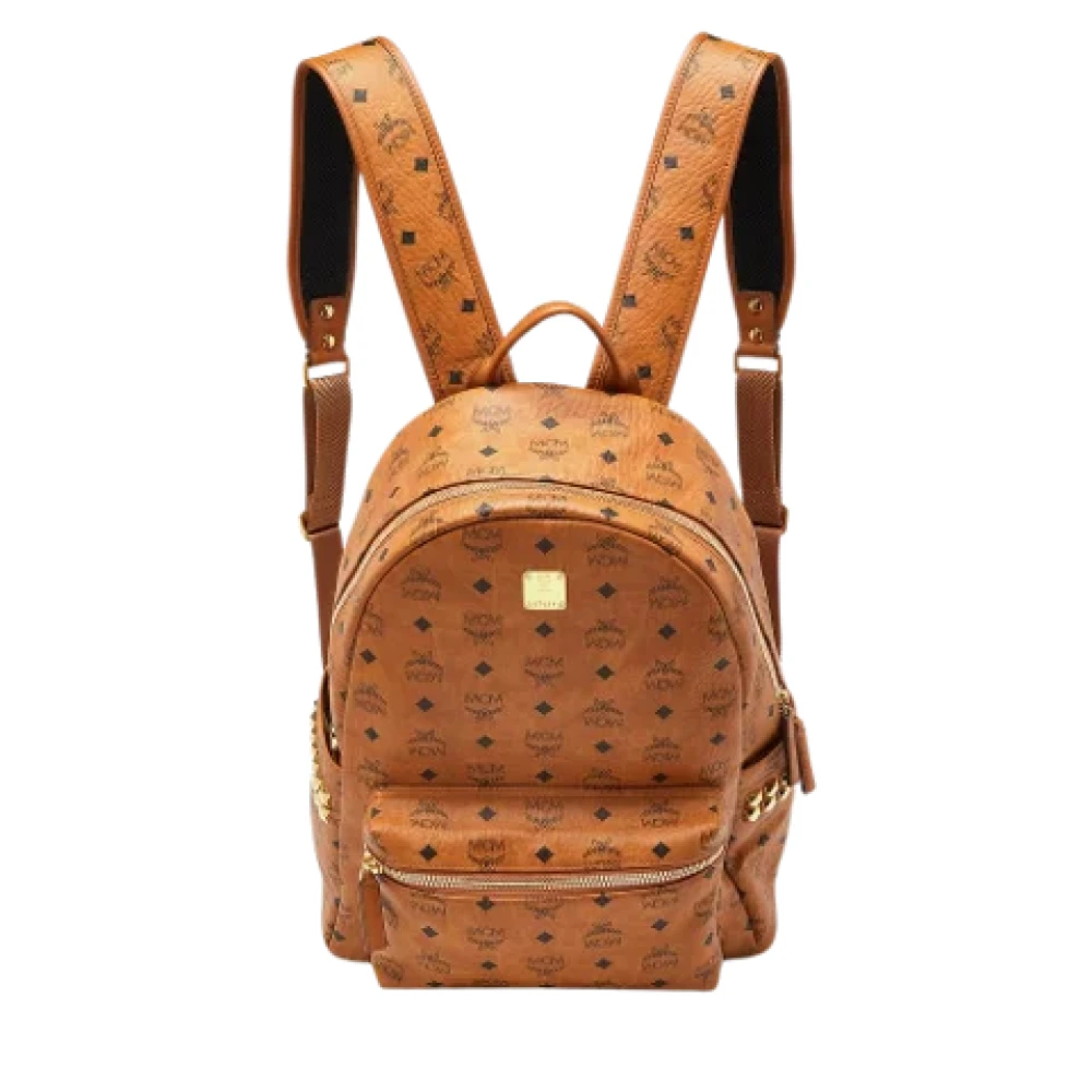 MCM Pre-owned Coated canvas backpacks Brown Dames