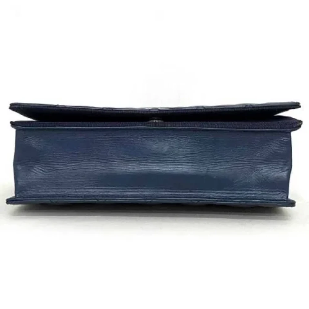 Chanel Vintage Pre-owned Fabric chanel-bags Blue Dames
