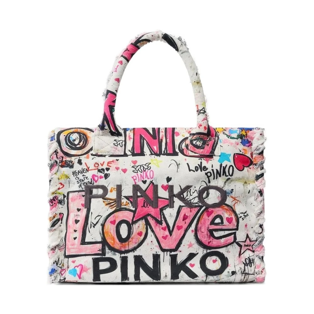 Pinko Women's Multicolor Shopping Bags, One Size, Beach Shopper