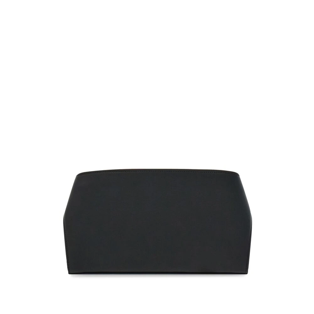 Salvatore Ferragamo Zwarte leren schoudertas Gancini slot Black Dames