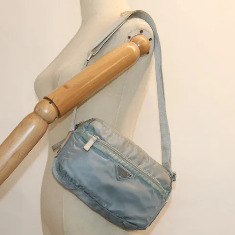 Prada Vintage Pre-owned Fabric prada-bags Blue Dames