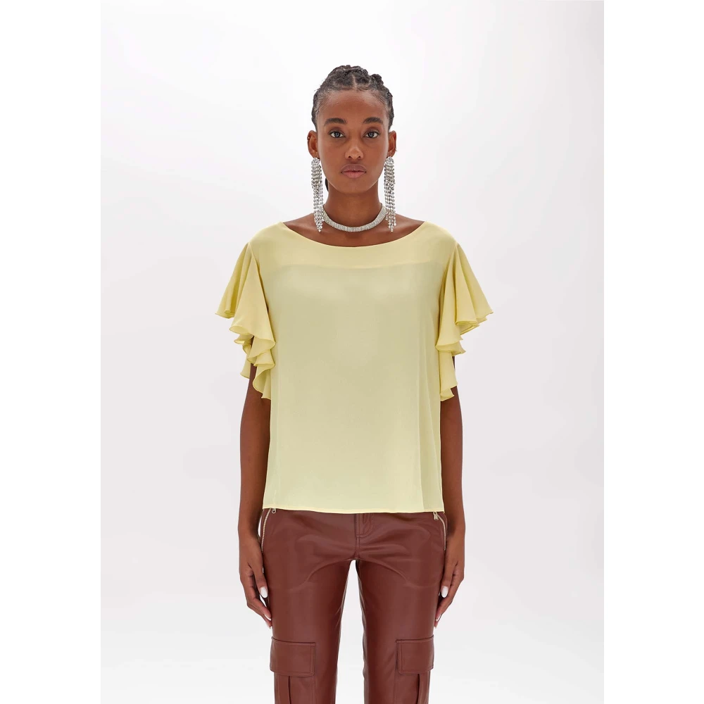 Blugirl Gele Sweaters voor Vrouwen Yellow Dames