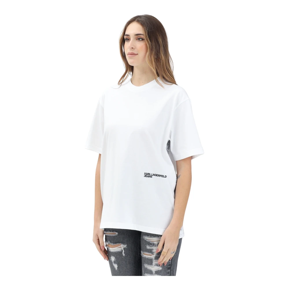 Karl Lagerfeld T-shirts en Polos Wit White Dames
