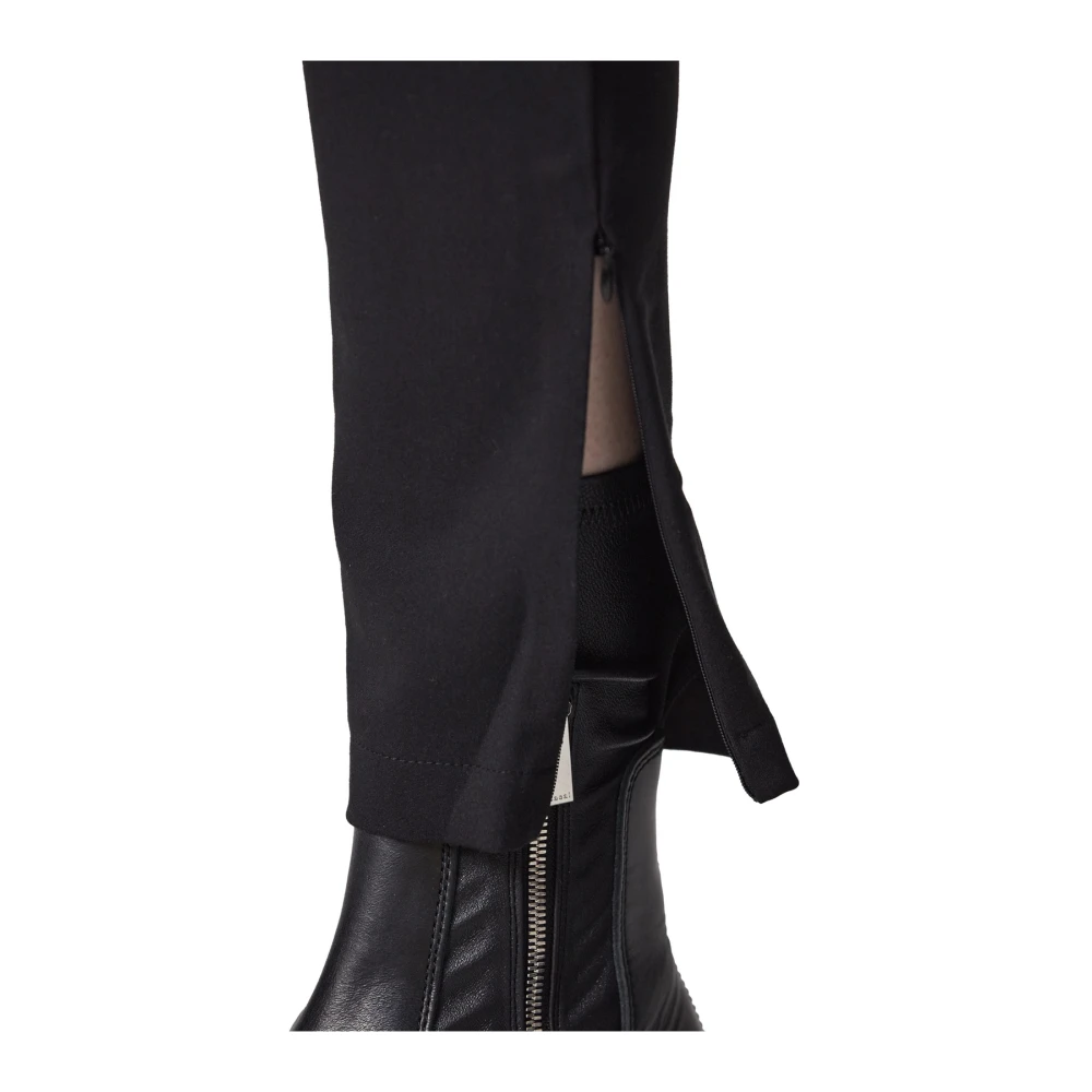 Thom Krom Slimme broek met hoge taille Black Dames