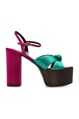 Crasher Satin Platform Sandaler