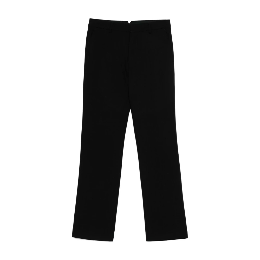 Ami Paris Zwarte Straight Broek Stijlvol Black Heren