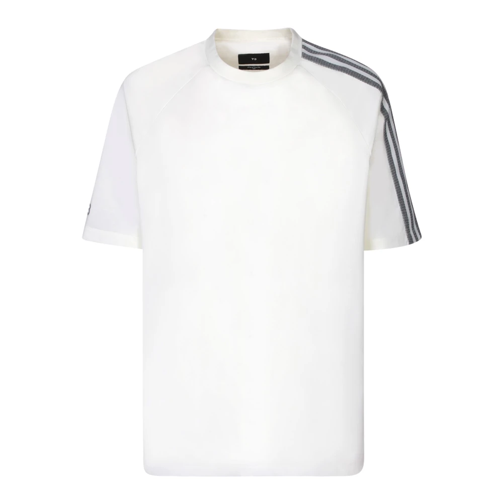 Y-3 Closure Jersey T-shirt met 3-Stripes Logo White