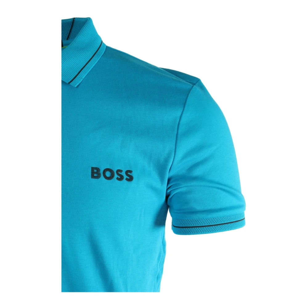 Hugo Boss Slim Fit Blauwe Polo Shirt Blue Heren