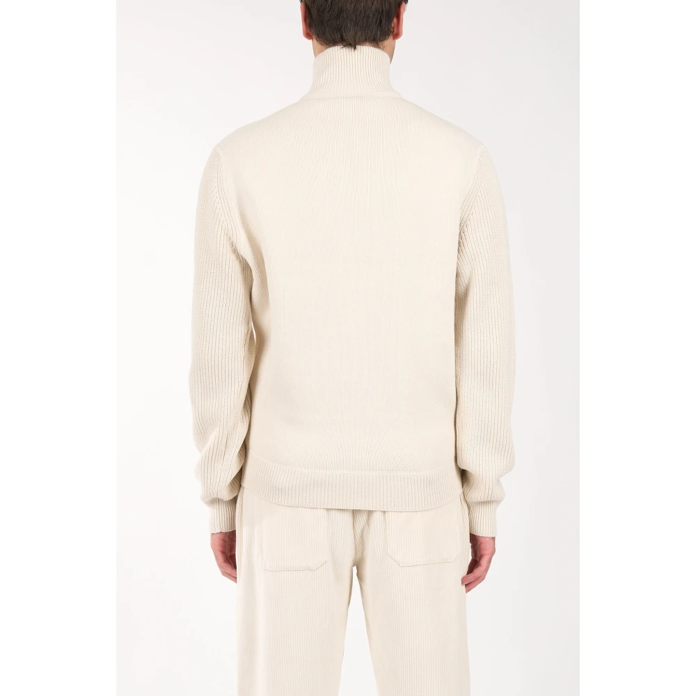 Hugo Boss Cardigan met rits van wolmix Beige Heren