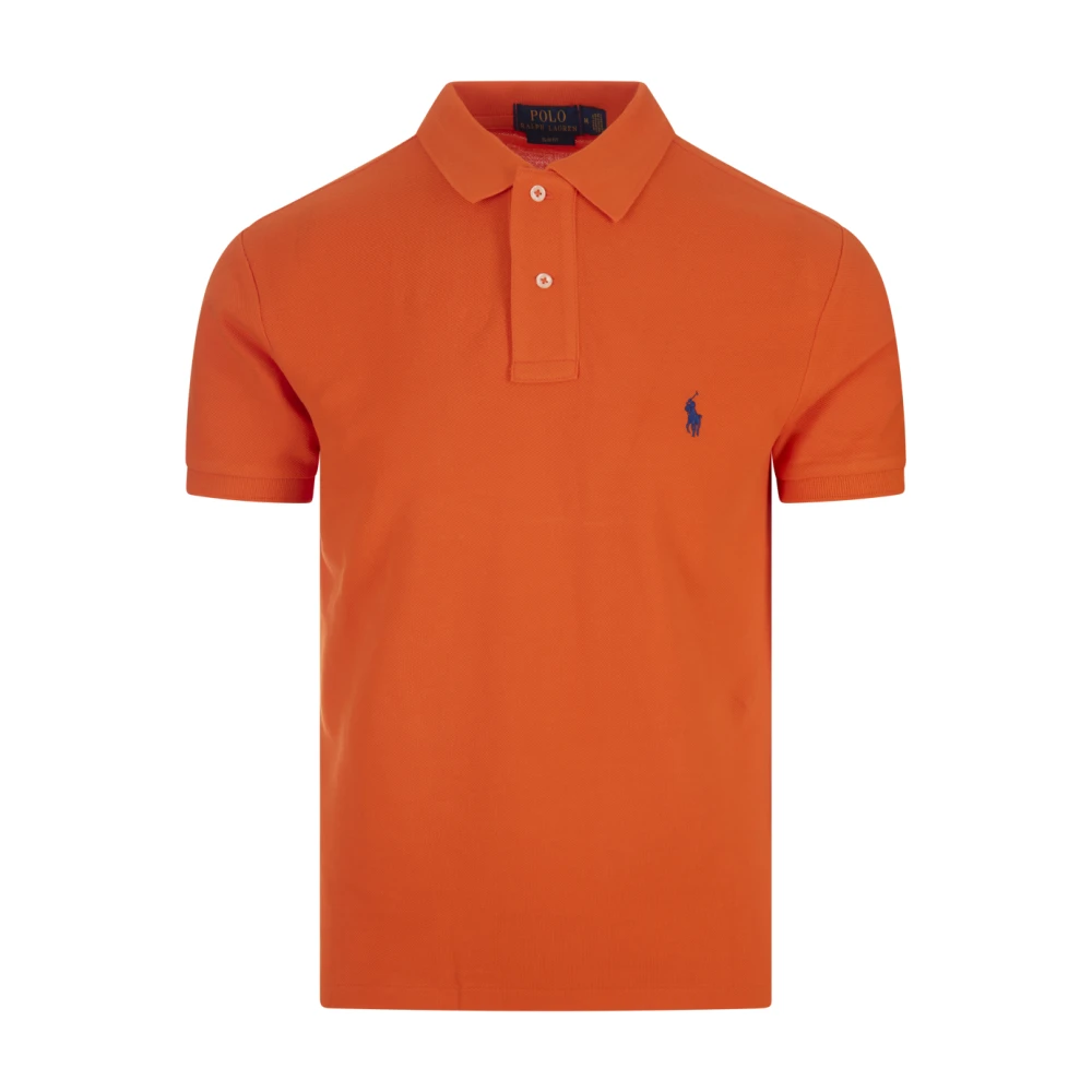 Ralph Lauren Oranje Poloshirt Amerikaanse Stijl Orange Heren