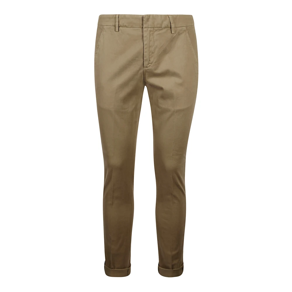 Dondup Herr Beige Byxor W32, Bomull, Slim Chino-Byxor I Gaubert-Stil