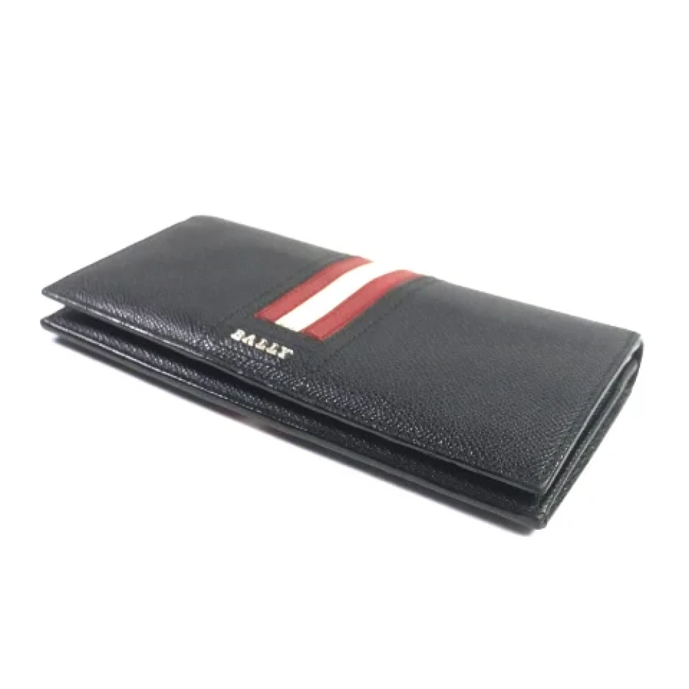 Bally Pre-owned Leather wallets Black Heren