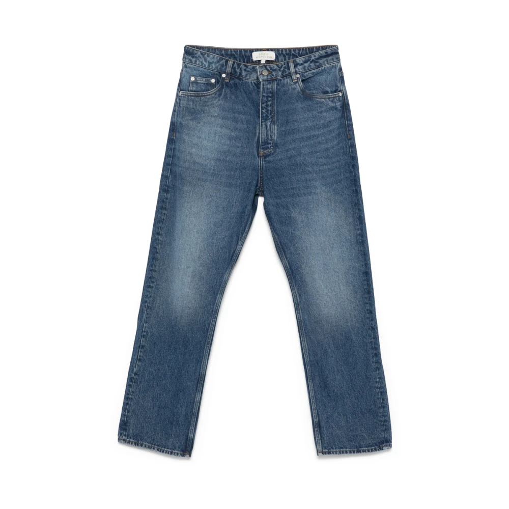 Studio Nicholson Indigo Blauwe Klassieke Vijf Zak Jeans Blue Heren
