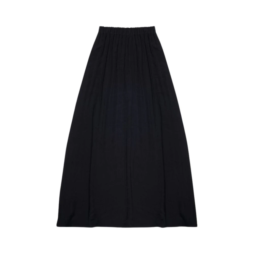 The New Society Elegant Midi Straight Skirt Black Dames