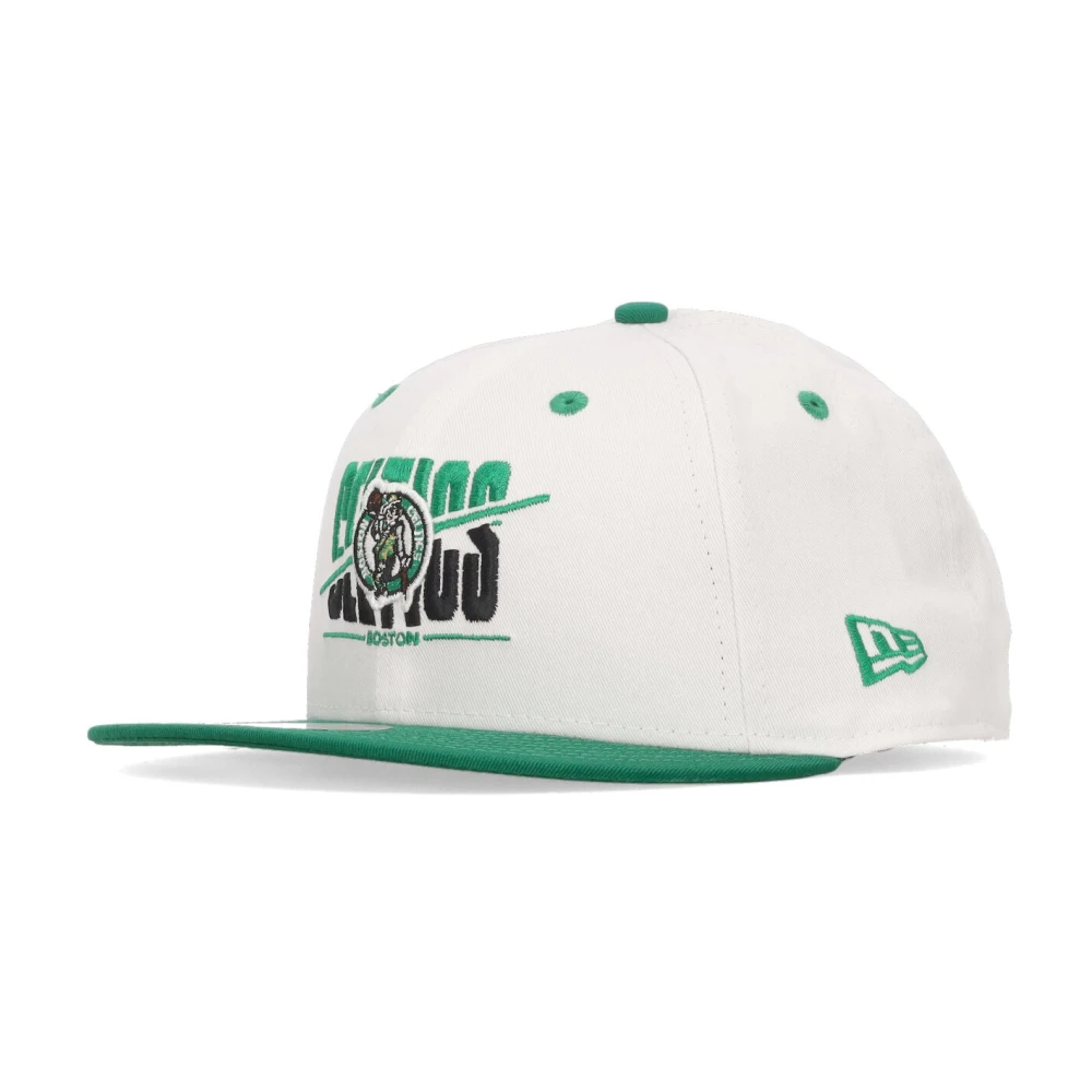 New era Boston Celtics Platte Klep Pet Wit White Unisex