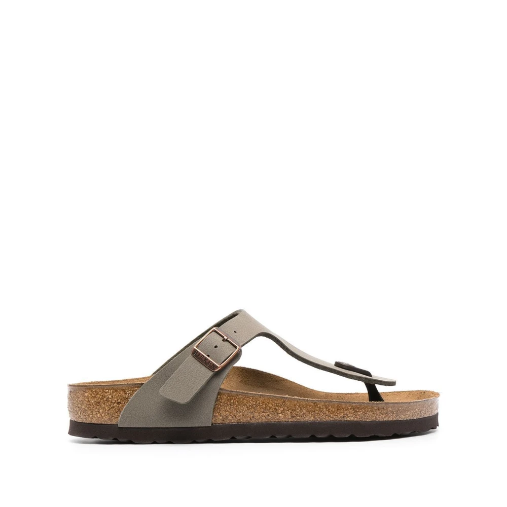 Birkenstock Men's Gray Flip Flops, 6 Uk, Stylish Sandals For Summer Outings